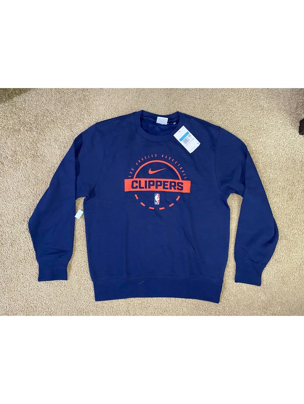 Los Angeles Clippers Sweatshirt Mens Medium Blue Nike Basketball NBA Pullover